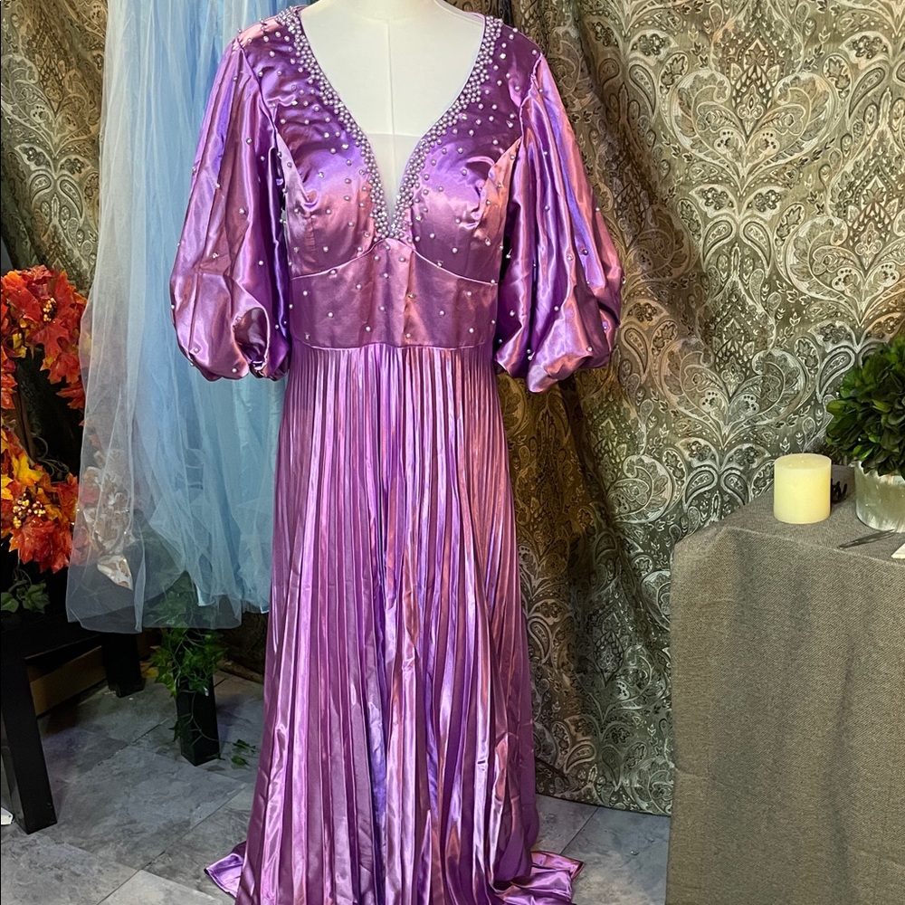 Elegant Purple Maxi Dress